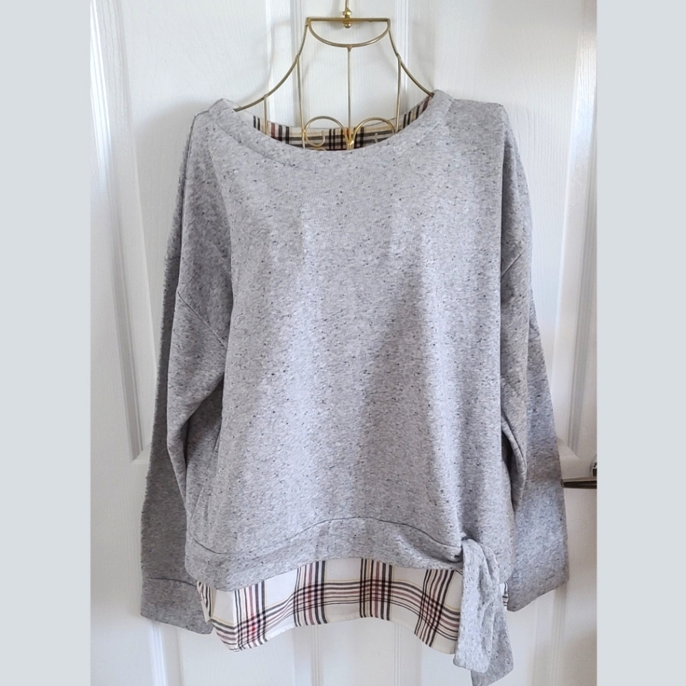 IZOD Sweatshirt with Tie-Front Design